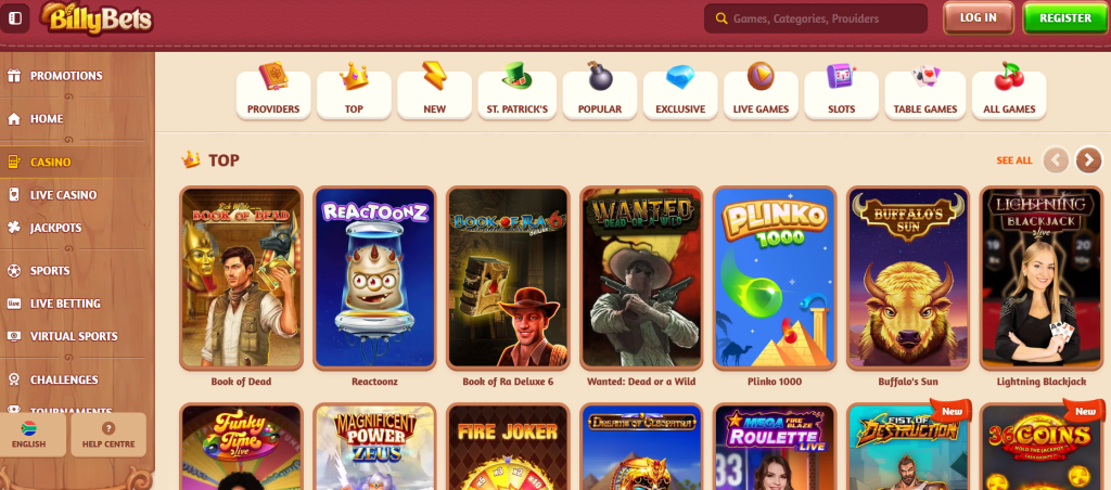 Entdecken Sie das BillyBets Online Casino Spiele, Angebote und mehr Entdecken Sie das BillyBets Online Casino Spiele, Angebote und mehr