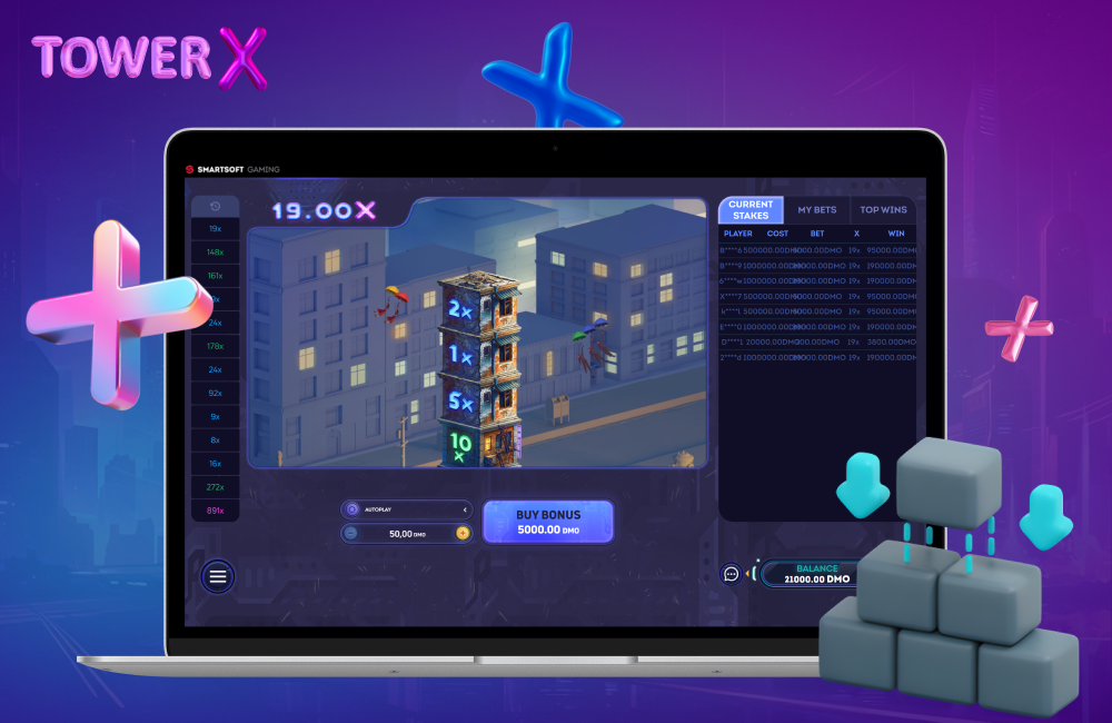 Tower X Game: Construct for Huge Wins & Multipliers